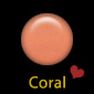 Coral  Sheer with Hint of Peach